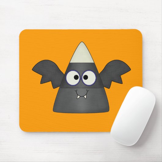 Candy Corn Bat Mousepad (Mit Mouse)