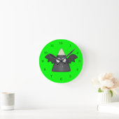 Candy Corn Bat Runde Wanduhr (Zuhause)