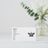 Candy Corn Bat Visitenkarte (Stehend Vorderseite)