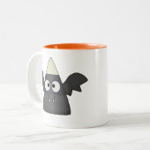 Candy Corn Bat Zweifarbige Tasse (Vorderseite Links)