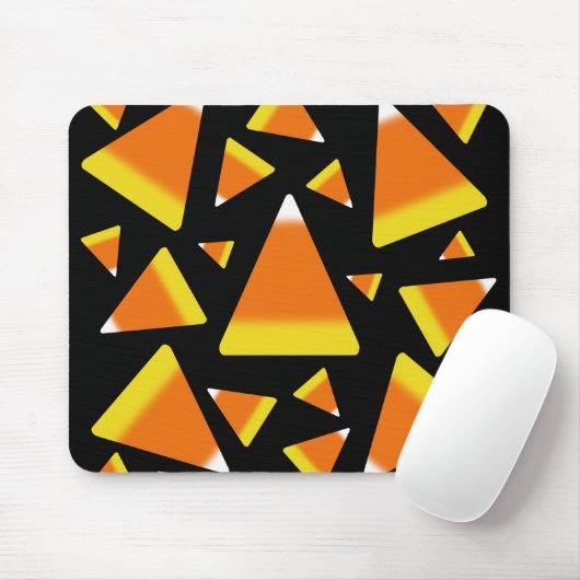 Candy Corn Black Mousepad (Mit Mouse)
