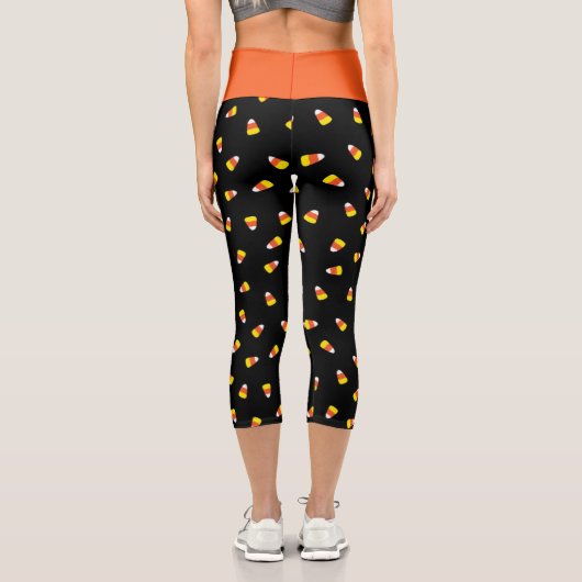 Candy Corn Black Printing Legging Capris (Rückseite)
