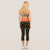 Candy Corn Black Printing Legging Capris (Rückseite)