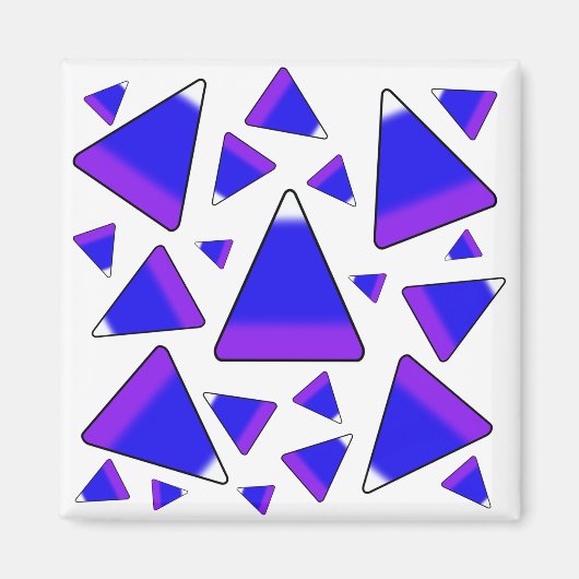 Candy Corn Blue & Lila Magnet (Vorne)