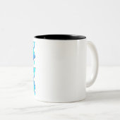 Candy Corn Blues Zweifarbige Tasse (VorderseiteRechts)