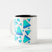 Candy Corn Blues Zweifarbige Tasse (Vorderseite Links)