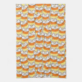 Candy Corn Cat Pattern Geschirrtuch (Vertikal)