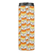 Candy Corn Cat Pattern Thermosbecher (Rückseite)