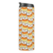 Candy Corn Cat Pattern Thermosbecher (Nach rechts gedreht)