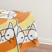 Candy Corn Cat Pattern Tischdecke (Beispiel)