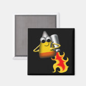 Candy Corn Chaos - Funny 1 von 4 - Magnet (Vorderseite/Rückseite)