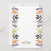 Candy Corn Character Halloween-Party Einladung (Rückseite)