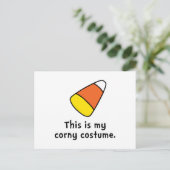 Candy Corn Corny Costume Postkarte (Stehend Vorderseite)