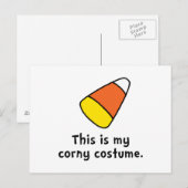 Candy Corn Corny Costume Postkarte (Vorne/Hinten)