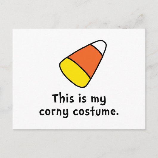 Candy Corn Corny Costume Postkarte (Vorderseite)