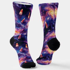 Candy Corn Cosmos - Sweet Galaxy - Yummy Candy Socken