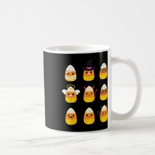 Candy Corn Costume Characters - Niedlich Halloween Kaffeetasse (Rechts)