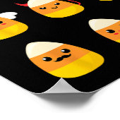 Candy Corn Costume Characters - Niedlich Halloween Poster (Ecke)