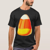 Candy Corn Costume Last Minute Lazy Party T-Shirt (Vorderseite)
