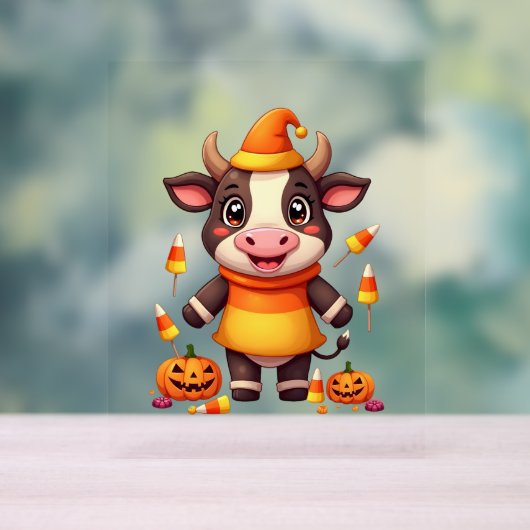 Candy Corn Cow Acrylschild (Neutral)