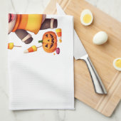 Candy Corn Cow Geschirrtuch (Viertel Falte)