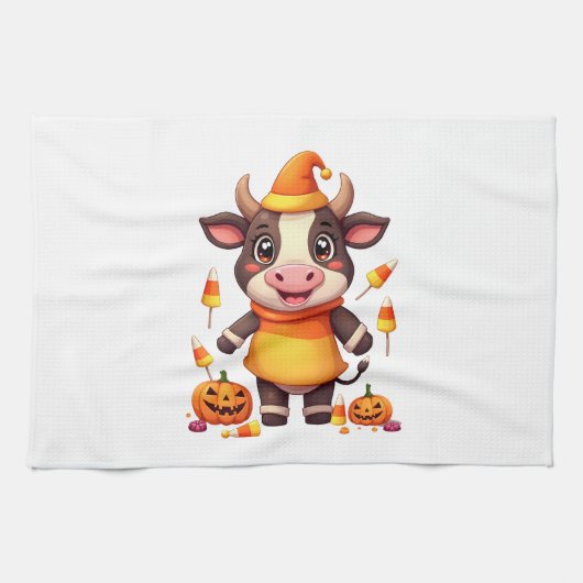 Candy Corn Cow Geschirrtuch (Horizontal)