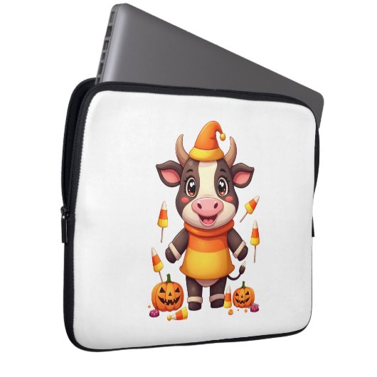Candy Corn Cow Laptopschutzhülle (Vorne Rechts)