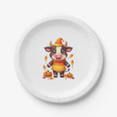 Candy Corn Cow Pappteller (Vorderseite)