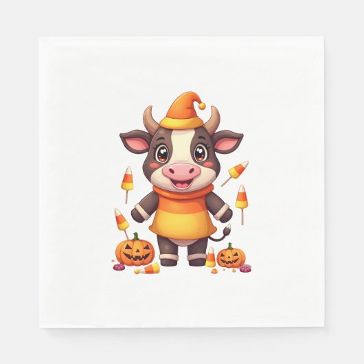 Candy Corn Cow Serviette (Vorderseite)