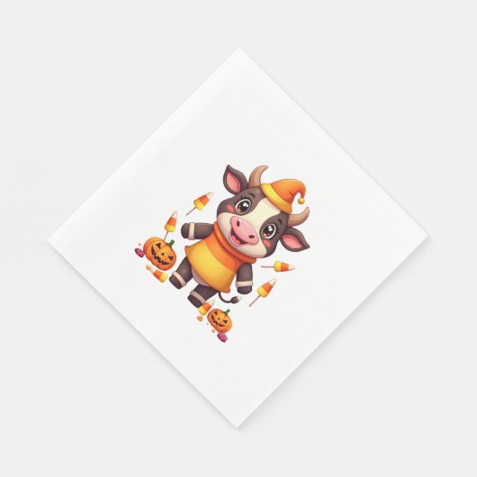 Candy Corn Cow Serviette (Ecke)