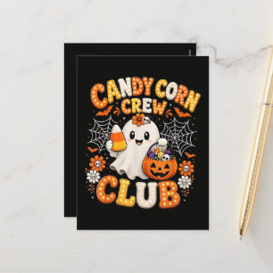 Candy Corn Crew Geist Halloween Feiertagspostkarte