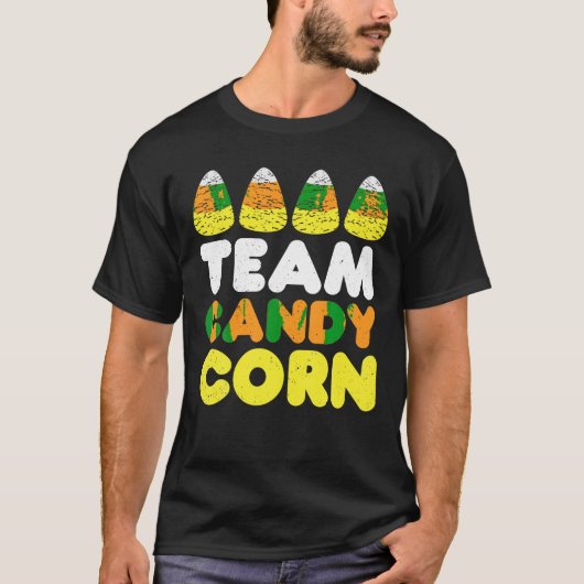 Candy Corn Crew Halloween Candy Corn Funny Squad T-Shirt (Vorderseite)