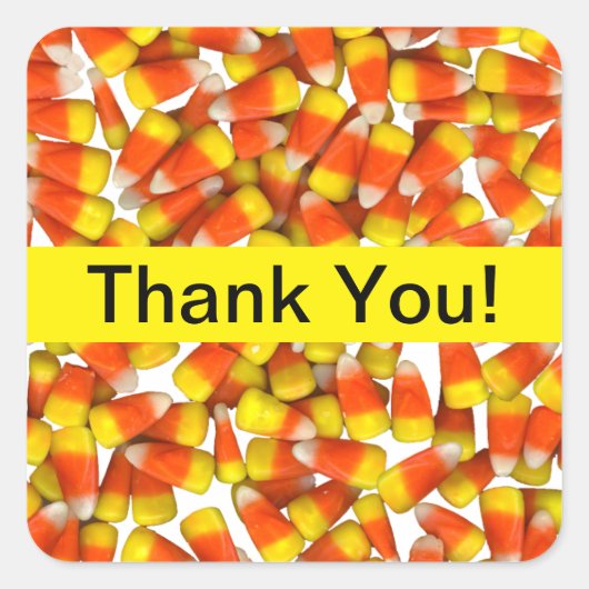 Candy Corn - Danke, Aufkleber (Vorderseite)
