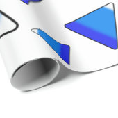 Candy Corn Dark Blues Geschenkpapier (Rolleneckpunkt)