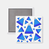 Candy Corn Dark Blues Magnet (Vorderseite/Rückseite)