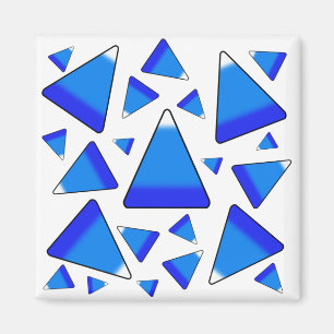 Candy Corn Dark Blues Magnet