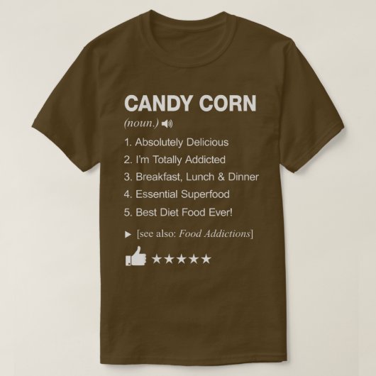 Candy Corn Definition: Funny T-Shirt (Design vorne)