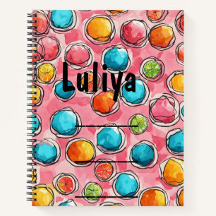 Candy Corn Delight Spiral Notebook Notizblock