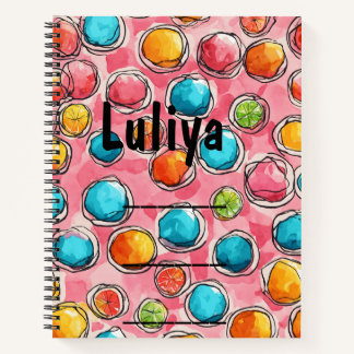Candy Corn Delight Spiral Notebook Notizblock