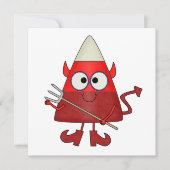 Candy Corn Devil Halloween Karte (Vorderseite)