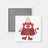Candy Corn Devil Halloween Magnet (Vorderseite/Rückseite)