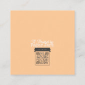 Candy Corn Diaper Raffle Begleitkarte (Rückseite)