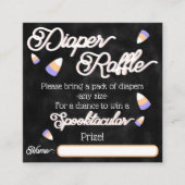 Candy Corn Diaper Raffle Begleitkarte (Vorderseite)