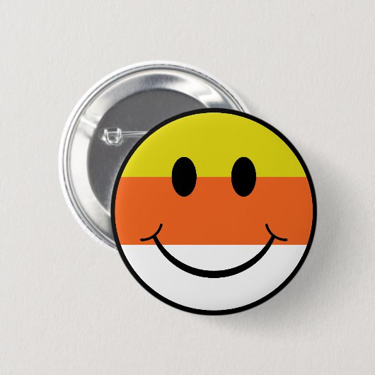 Candy Corn Face Button (Vorne & Hinten)