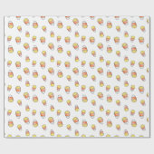 Candy Corn Fall Wrapping Paper Geschenkpapier (Flach)