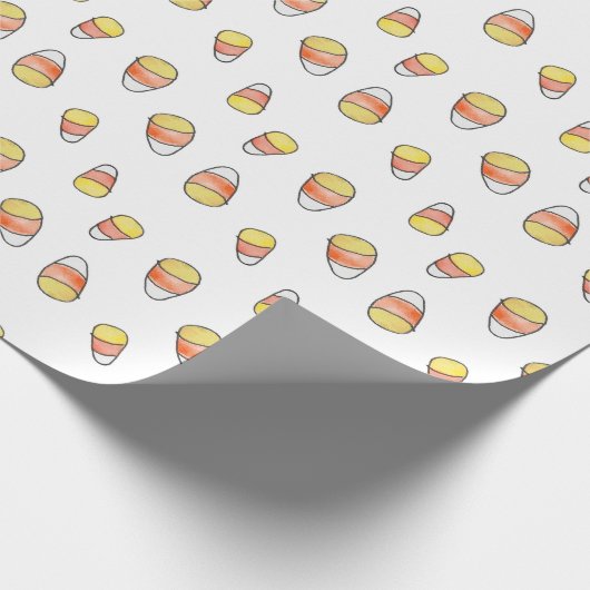 Candy Corn Fall Wrapping Paper Geschenkpapier (Ecke)