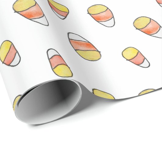 Candy Corn Fall Wrapping Paper Geschenkpapier (Rolleneckpunkt)