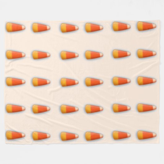 Candy Corn Fleece Blanket 60"x 80" (Vorderseite (Horizontal))