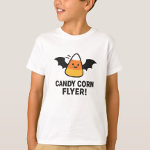 Candy Corn Flyer Cute Halloween Bat Design