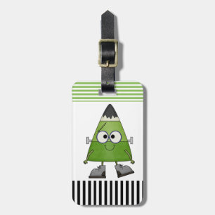 Candy Corn Frankenstein Halloween Gepäckanhänger